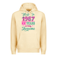 Pina Colada made in 1987, 35 years of being awesome Premium Hoodie - Jasminsmagicworld