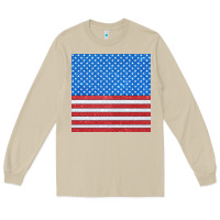 Mushroom Glitter 4th Of July Seamless Pattern Long Sleeve Tee - BundleAndBundleShop