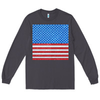Smoke Glitter 4th Of July Seamless Pattern Long Sleeve Tee - BundleAndBundleShop