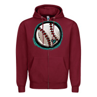 Burgundy glitter baseball Zipper Hoodie - Jasminsmagicworld