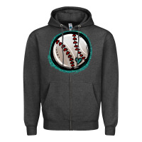 Charcoal Heather glitter baseball Zipper Hoodie - Jasminsmagicworld
