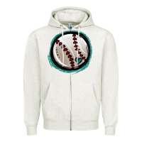 Oatmeal Heather glitter baseball Zipper Hoodie - Jasminsmagicworld