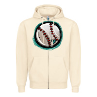 Sandshell glitter baseball Zipper Hoodie - Jasminsmagicworld