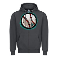 Smoke glitter baseball Zipper Hoodie - Jasminsmagicworld