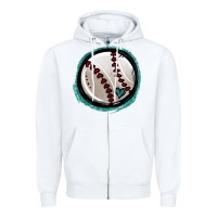White glitter baseball Zipper Hoodie - Jasminsmagicworld