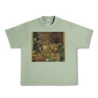 Oil Green camouflage leopard patches Urban Heavy Tee - BarkalooDesign