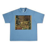 Pebble Blue camouflage leopard patches Urban Heavy Tee - BarkalooDesign