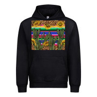 Western Desert With Leopard And Sunflowers Tumbler Tbs Urban Hoodie | Teevron