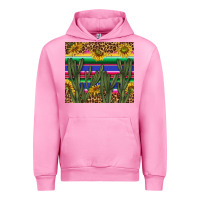 Fuchsia Pink western desert with leopard and sunflowers tumbler tbs Urban Hoodie - TumblerDesignByShophia
