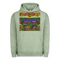 Pigment Oil Green western desert with leopard and sunflowers tumbler tbs Urban Hoodie - TumblerDesignByShophia