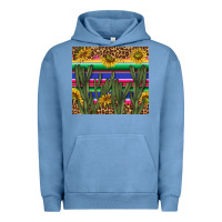 Pigment Pebble Blue western desert with leopard and sunflowers tumbler tbs Urban Hoodie - TumblerDesignByShophia