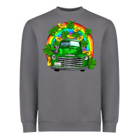 Storm st patricks shamrock gold rainbow truck Heavyweight Sweatshirt - FaDigitalArtStudio