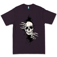 Plum skull in the wall file Premium Tee - MaliasSmallBusiness