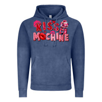Vintage Denim kiss machine Vintage Hoodie - FaDigitalArtStudio
