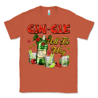Copper gin`gle all the way with bottle and cocktails Classic Tee - AdoDesignShop