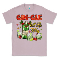 Lilac gin`gle all the way with bottle and cocktails Classic Tee - AdoDesignShop