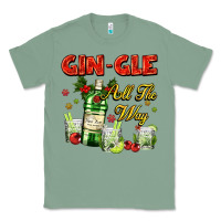 Sage gin`gle all the way with bottle and cocktails Classic Tee - AdoDesignShop