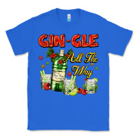 True Royal gin`gle all the way with bottle and cocktails Classic Tee - AdoDesignShop