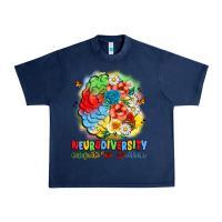 Navy neurodiversity celebrate the spectrum Urban Heavy Tee - JahusDesignShop