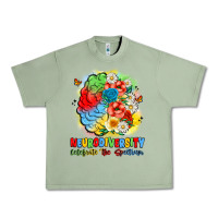 Oil Green neurodiversity celebrate the spectrum Urban Heavy Tee - JahusDesignShop