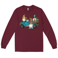 Burgundy western gnomes truck sunflowers cactus gemstone leopard glitter serape Long Sleeve Tee - Artiststas