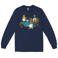 Navy western gnomes truck sunflowers cactus gemstone leopard glitter serape Long Sleeve Tee - Artiststas