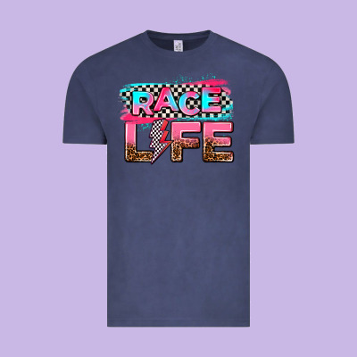 Race Life Vintage Tee Designed By Adodesignshop