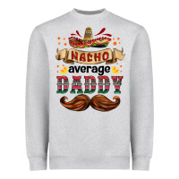 Heather Grey nacho average daddy Heavyweight Sweatshirt - HRA Design Shop