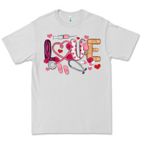 Dove Grey love nurse valentines day Premium Tee - MaliasSmallBusiness