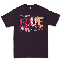 Plum love nurse valentines day Premium Tee - MaliasSmallBusiness