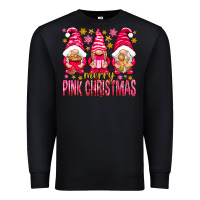 Black Merry pink Christmas gnomes Premium Sweatshirt - NancyCooperArtShop
