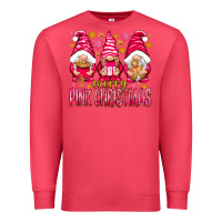 Cardinal Merry pink Christmas gnomes Premium Sweatshirt - NancyCooperArtShop