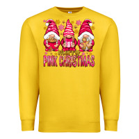 Lemon Merry pink Christmas gnomes Premium Sweatshirt - NancyCooperArtShop