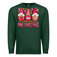 Sports Green Merry pink Christmas gnomes Premium Sweatshirt - NancyCooperArtShop