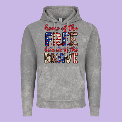 Home Of The Free Because Of The Brave Vintage Hoodie Designed By Neo Western