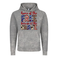 Cloud Rock Home of the free because of the brave Vintage Hoodie - Neo Western