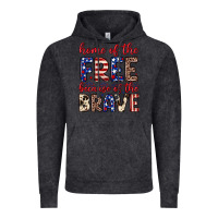 Vintage Black Home of the free because of the brave Vintage Hoodie - Neo Western