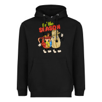 Black tis' the season mexican food Heavyweight Hoodie - MaliasSmallBusiness