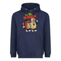 Navy tis' the season mexican food Heavyweight Hoodie - MaliasSmallBusiness