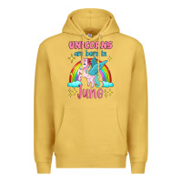 Antique Gold unicorns are born in june Premium Hoodie - Jasminsmagicworld