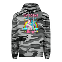 Slate Camo unicorns are born in june Premium Hoodie - Jasminsmagicworld