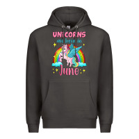 Smoke unicorns are born in june Premium Hoodie - Jasminsmagicworld