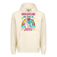 Tofu unicorns are born in june Premium Hoodie - Jasminsmagicworld