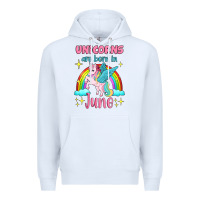 White unicorns are born in june Premium Hoodie - Jasminsmagicworld