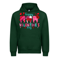 Forest Green Happy Valentine's Day with teeth Valentine's Day Urban Hoodie - HowdyJamesFarm