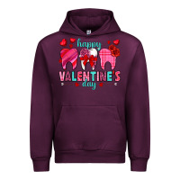 Mauve Wine Happy Valentine's Day with teeth Valentine's Day Urban Hoodie - HowdyJamesFarm