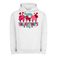 Pigment Lunar Rock Happy Valentine's Day with teeth Valentine's Day Urban Hoodie - HowdyJamesFarm