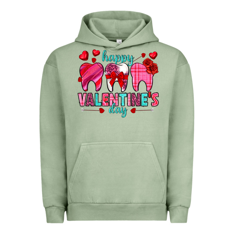 Happy Valentine's Day With Teeth Valentine's Day Urban Hoodie by HowdyJamesFarm | Teevron