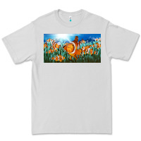Dove Grey clown fish  license plate Premium Tee - BarkalooDesign