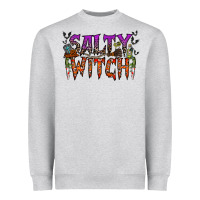 Heather Grey salty witch Heavyweight Sweatshirt - RacoonDesign